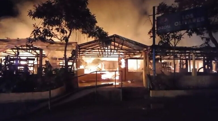Incendio devastó Restaurante Los Olivares de Talca