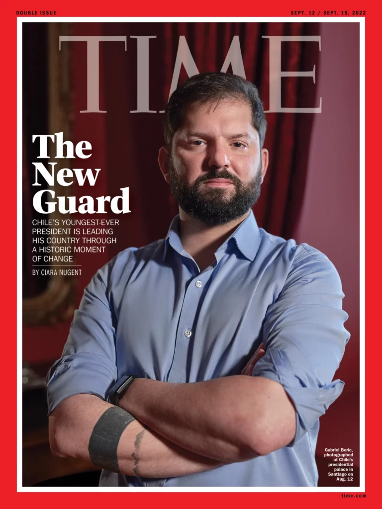 Boric es portada en la revista Time: fue consultado por el Plebiscito de Salida