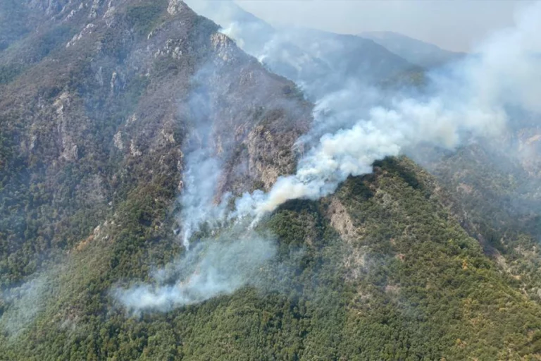 Nuevo día de trabajos en el incendio de Río Blanco
