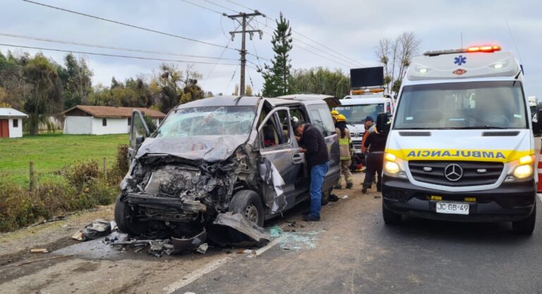 Villa Alegre: Dos accidentes automovilísticos se registran en Ruta 5