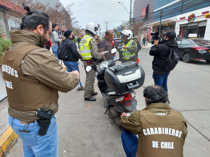 Talca: Carabineros realizó intensa jornada de fiscalización vehicular