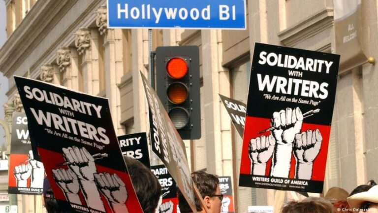 Cientos de artistas se suman en apoyo a la huelga de guionistas de Hollywood