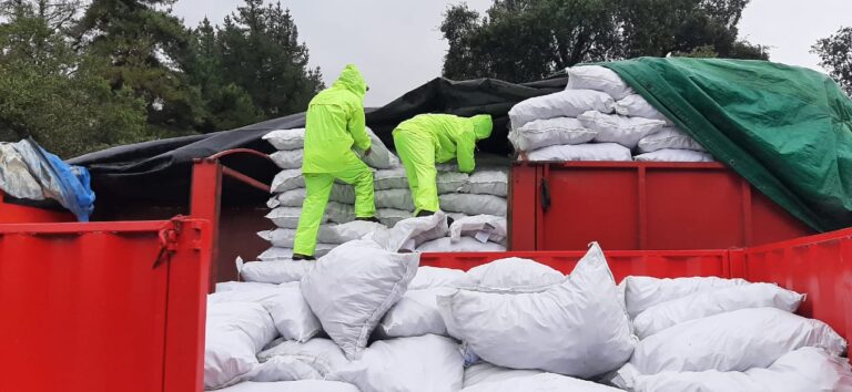 San Clemente: comenzó entrega de alimentación animal para dueños afectados por temporal 