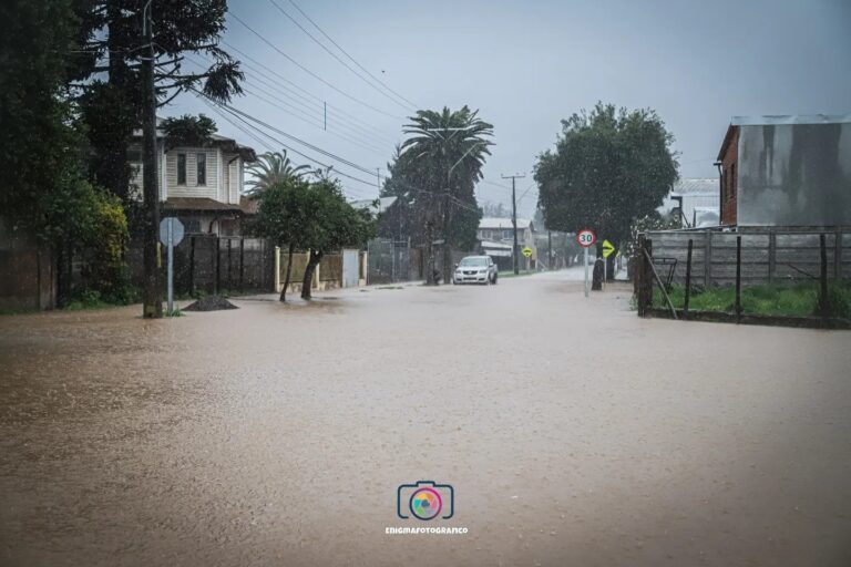 A dos meses: Licantén nuevamente se encuentra bajo el agua
