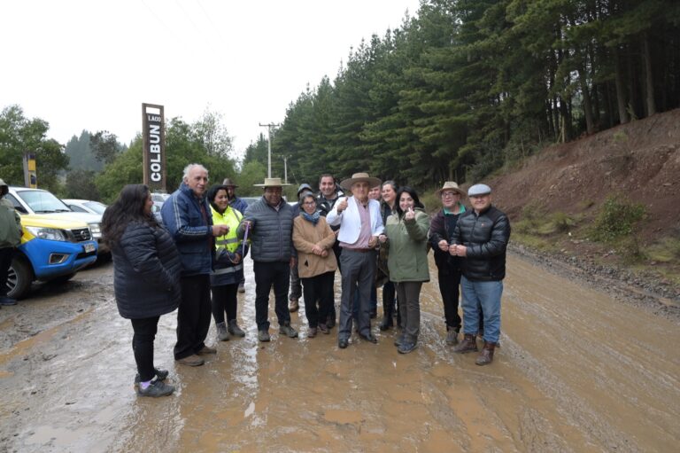 Comenzó pavimentación de caminos del sector Borde Lago de Colbún