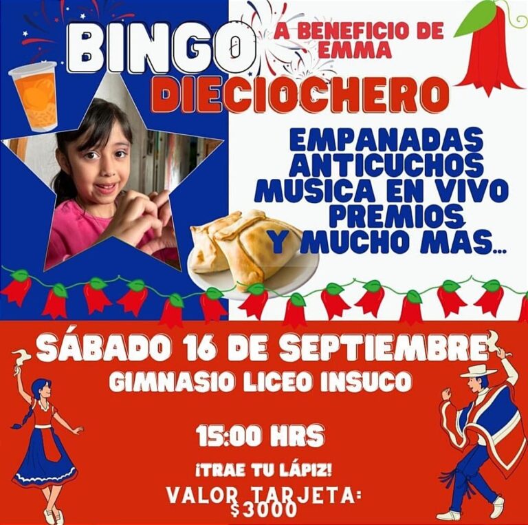 Talca: Bingo dieciochero busca recaudar fondos para causa solidaria