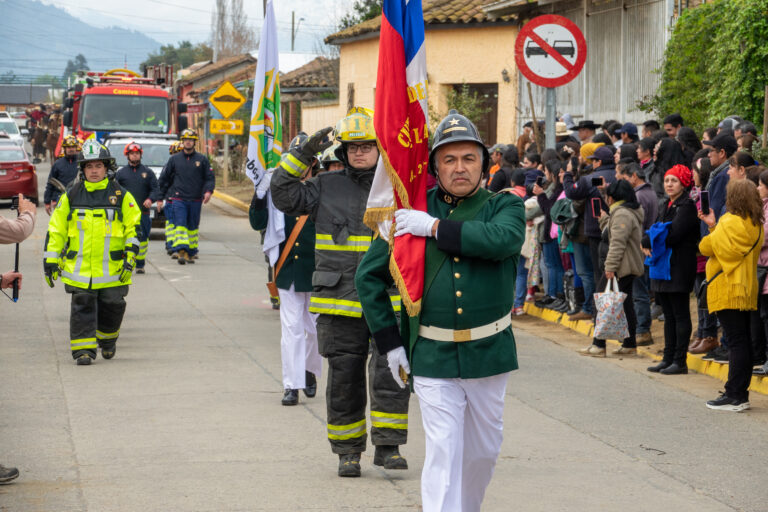 Pelarco: luego de tres años volvió desfile cívico militar