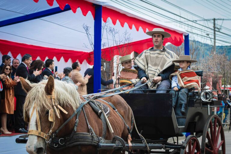 San Javier: por primera vez cuatro bandas participaron en defile de Fiestas Patrias
