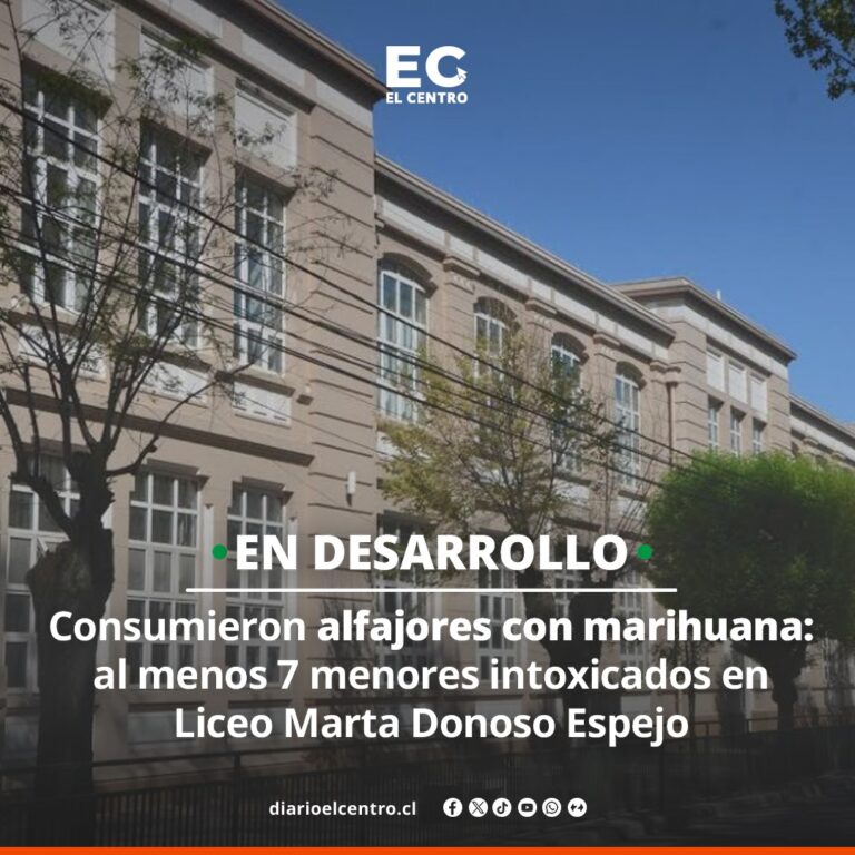 Consumieron alfajores con marihuana: al menos 7 menores intoxicados en Liceo Marta Donoso Espejo