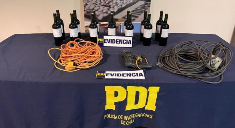 San Javier: tres detenidos por múltiples robos a viñedo