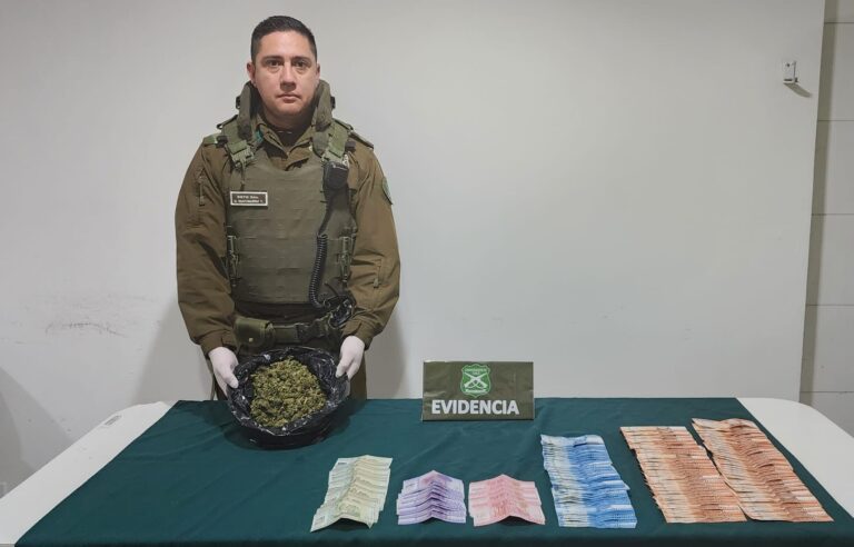 Parral: sujeto es sorprendido portando 200gr de marihuana
