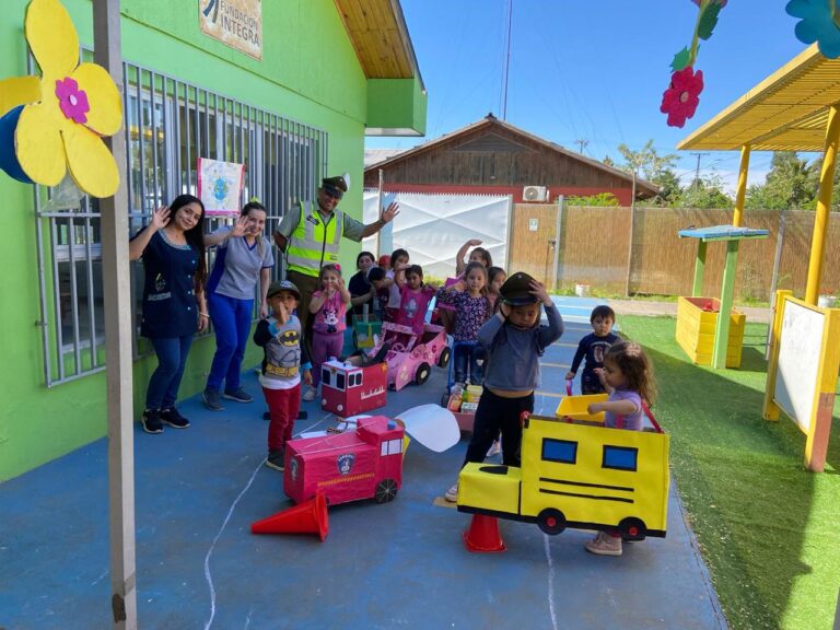 Yerbas Buenas: Carabineros sostuvo visita interactiva en Jardín Infantil de la comuna
