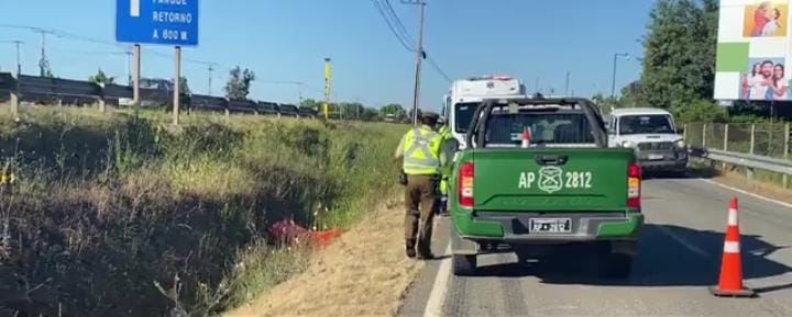 Alto Pangue: Encuentran cuerpo sin vida al interior de una zanja en el kilómetro 241, ruta 5 sur.