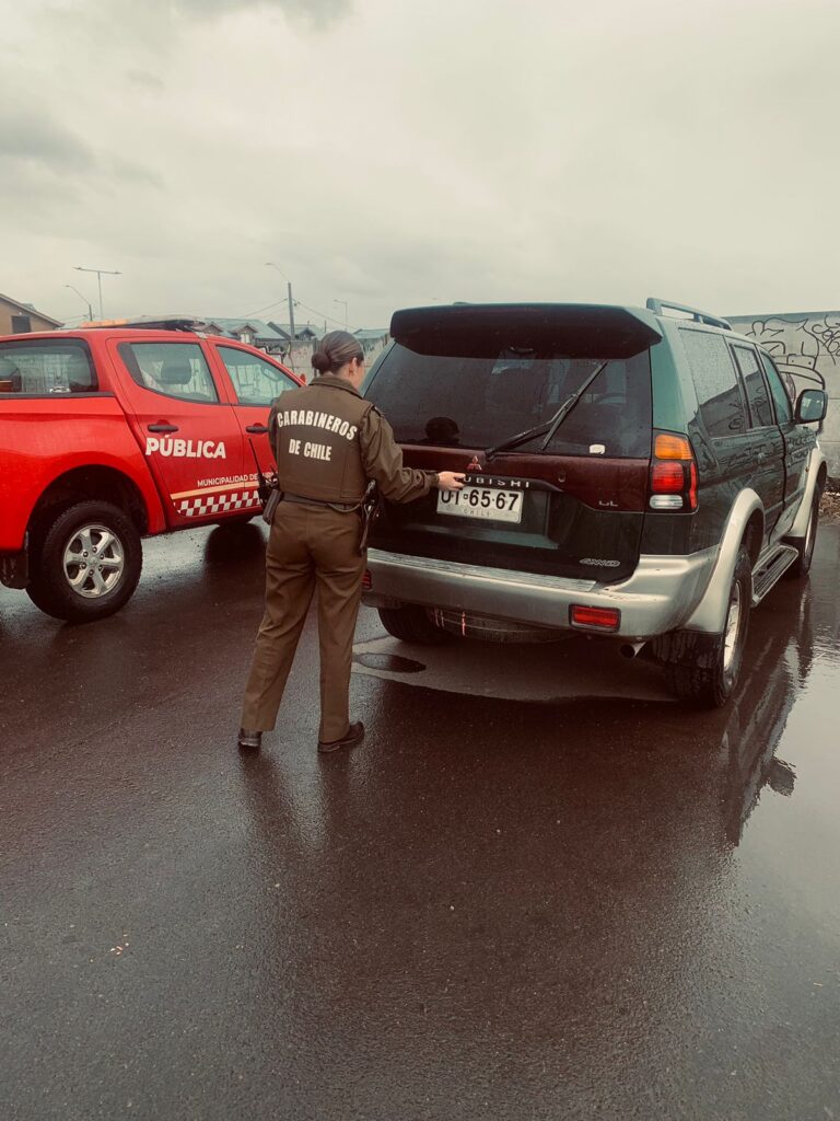 Curicó: Inspectores de seguridad recuperaron un vehículo robado en el Sector Santa Fe