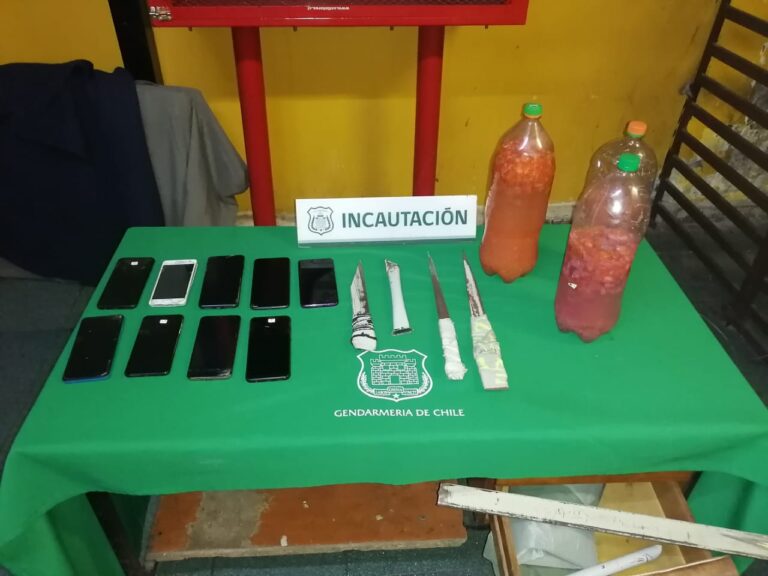Gendarmería Maule Realiza Importante Incautación en Penales de Molina y Linares.