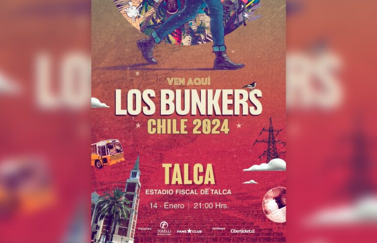 Los Bunkers en Talca: Gira ‘Ven Aquí’ llega con éxito en 2024