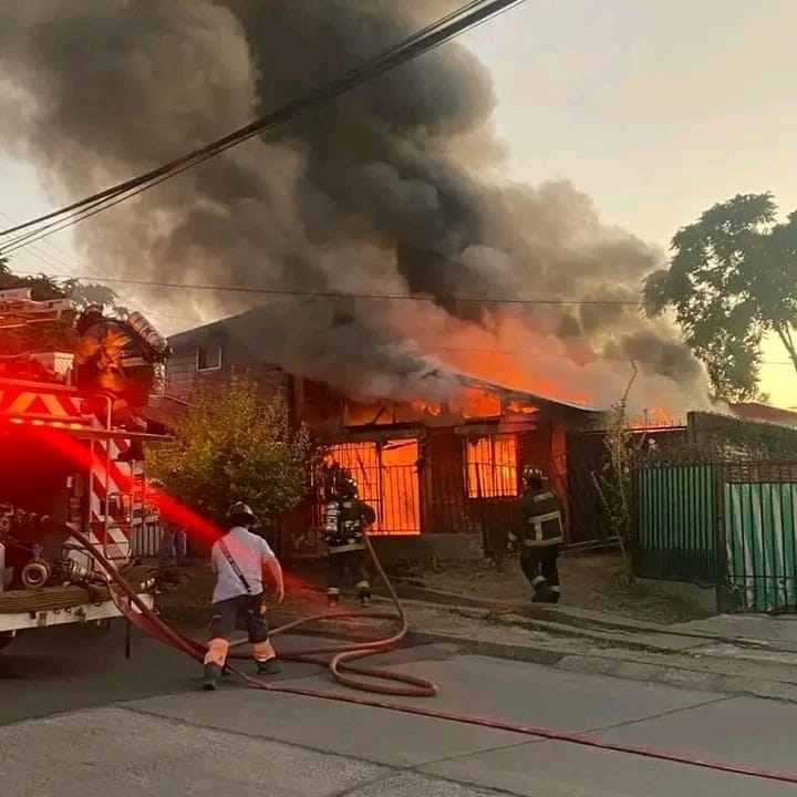 Incendio en Talca Deja Víctima Fatal
