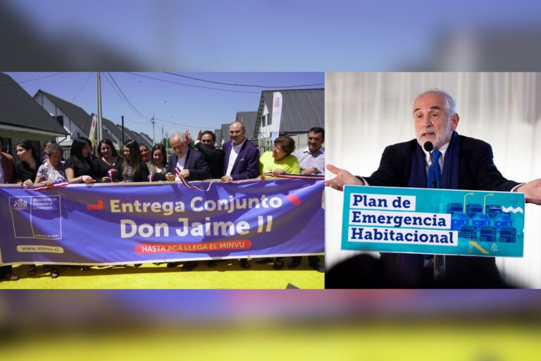 Ministro Montes resalta avances en Emergencia Habitacional
