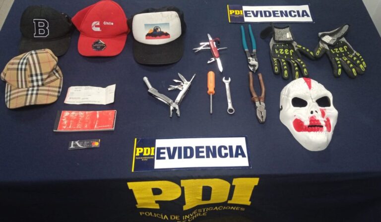 Linares: PDI detuvo en flagrancia a dos sujetos investigados por robo