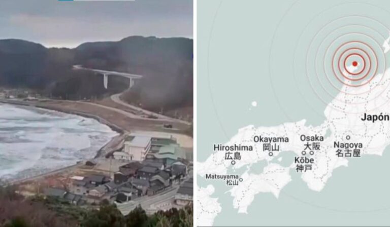 Terremoto en Japón de  7.5: Tsunami con grandes Olas