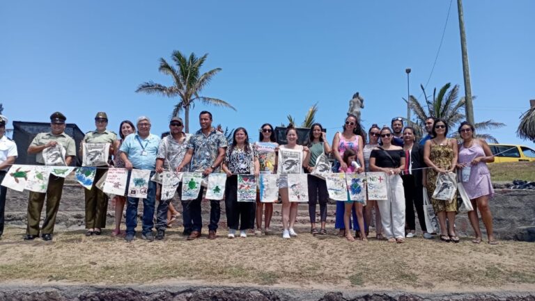 Sernapesca protege tortugas marinas en Rapa Nui