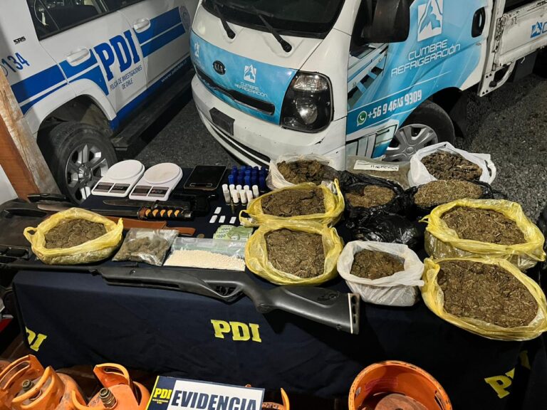 Teno: PDI frustra robos millonarios a empresas recuperan 60 millones en especies, droga y armas