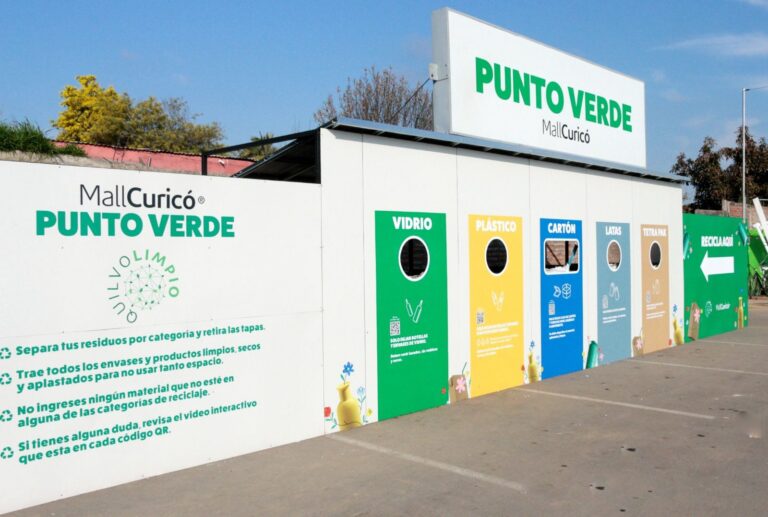 Más de 40 toneladas de residuos fueron reciclados en Mall Curicó el año 2023