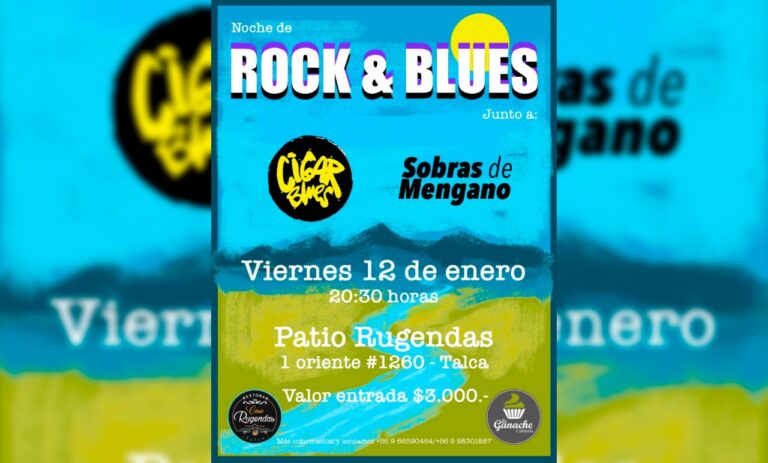 Noche de Rock&Blues en Patio Rugendas: Música y Comida