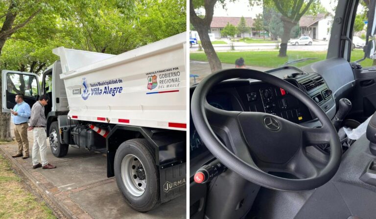 Entregan Camión Tolva para Mantenimiento de Caminos en Villa Alegre