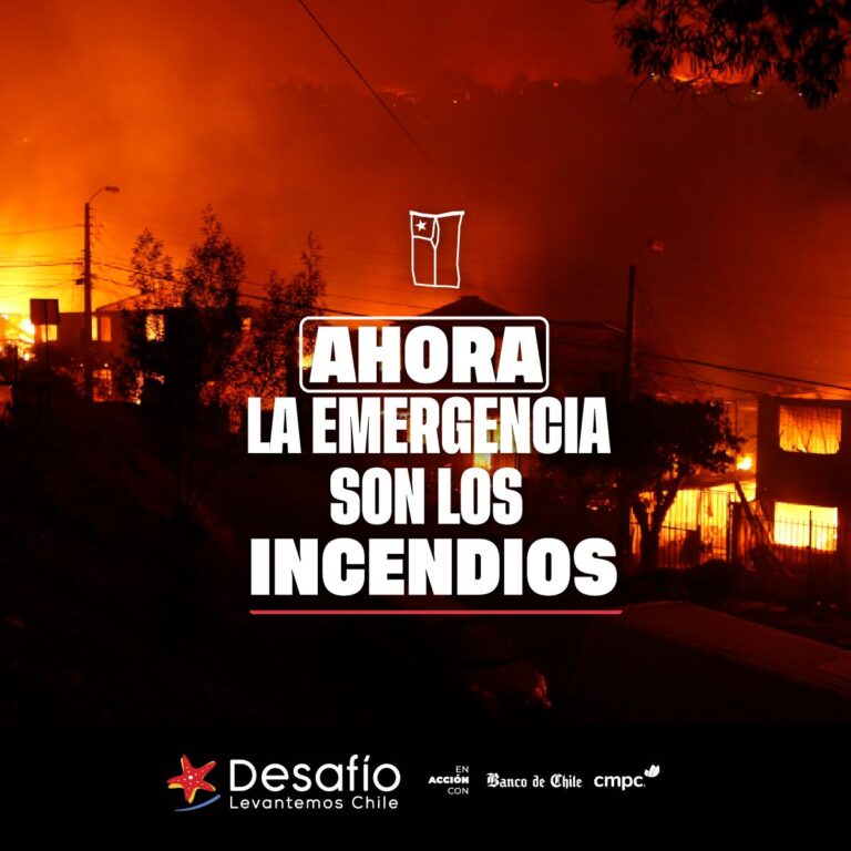 Desafío Levantemos Chile inicia campaña en ayuda para las familias afectadas en la quinta región