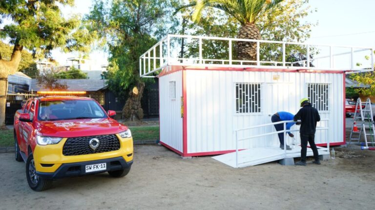 Talca: Comenzó instalación de seis nuevas oficinas municipales de seguridad