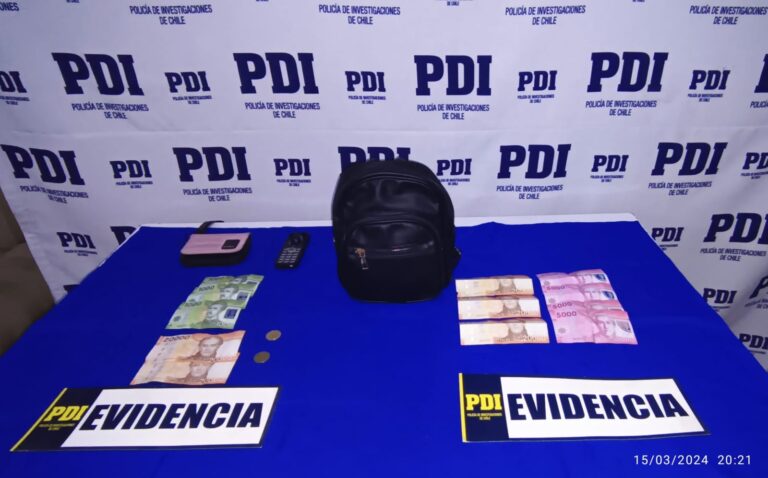 Cauquenes: PDI detuvo en flagrancia a imputado por tour delictual