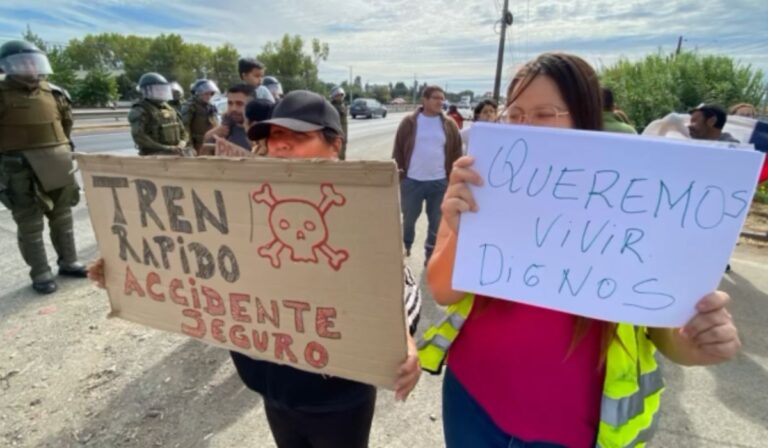 Vecinos del sector Providencia en Talca cortaron Ruta 5 Sur para exigir demandas en seguridad