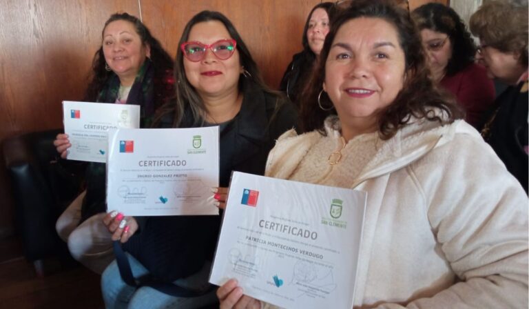 San Clemente: 80 participantes egresaron del programa Mujeres Jefas de Hogar