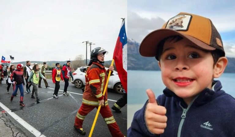Talca recibió a mamá de Tomás: Sigue caminando a pesar de fuerte molestia física