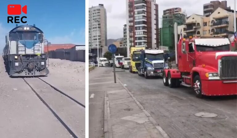 Calama: “Estamos dispuestos a parar el país” señalan dos personas al interrumpir paso del tren