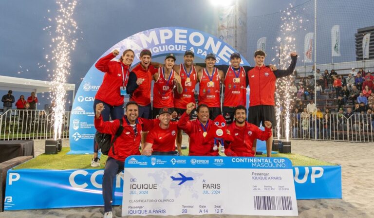 ¡Nuevo cupo a París 2024! Chile venció a Argentina en voleibol playa