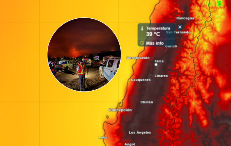 Decretan Alerta Roja para la Región del Maule por calor extremo y riesgo de incendios: se prevé temperatura de hasta 37°