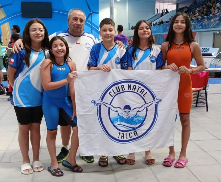 Jóvenes talentos de Talca se coronan en el podio del Nacional Infantil de Natación