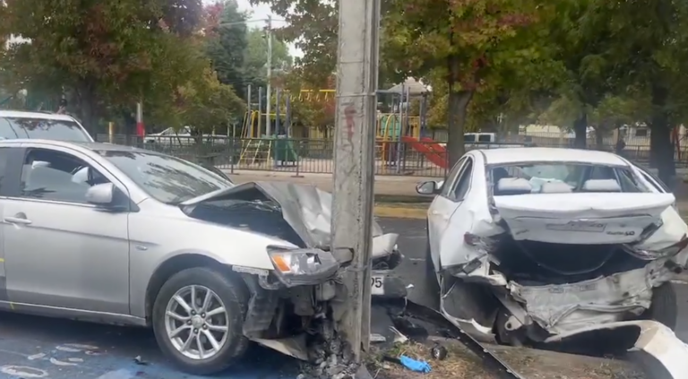 Fatal choque múltiple en Talca deja un muerto y varios heridos