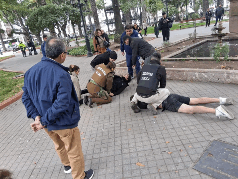 Delincuentes que asaltaron a mujer en pleno centro de Curicó quedaron con medidas cautelares