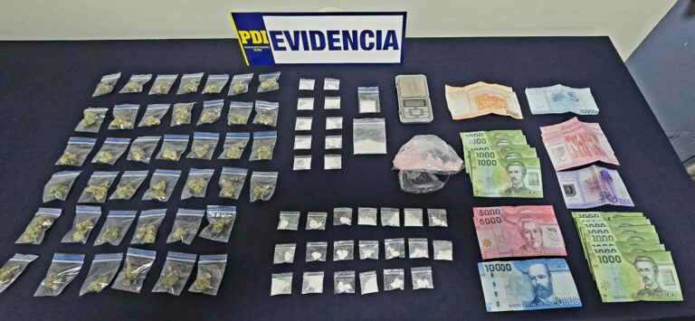 PDI desarticula clan familiar dedicado al microtráfico de drogas en Talca