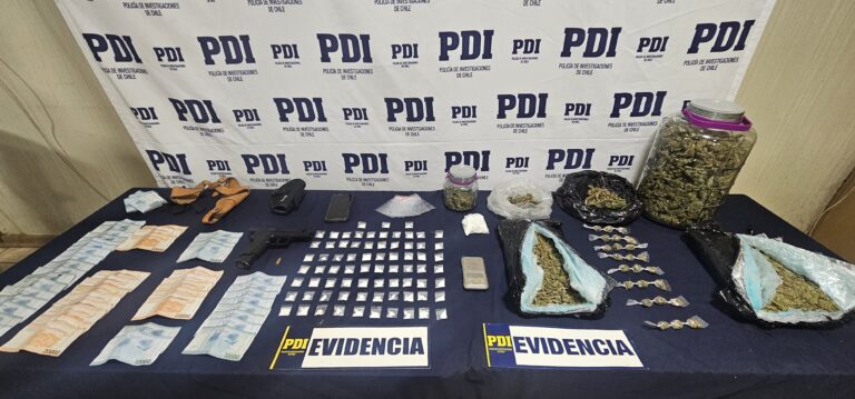 Incautan droga, armas y dinero en operativo en Cauquenes: imputado quedó en prisión preventiva