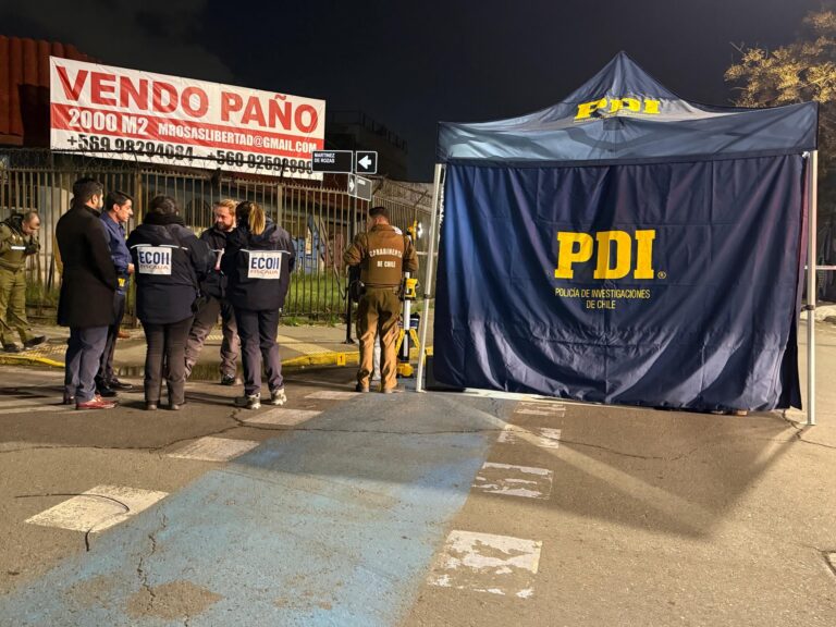 Hombre es asesinado de un disparo en la cabeza a pocas cuadras de la casa del presidente Boric