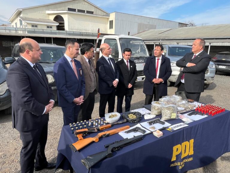 Ocho integrantes de banda criminal quedan en prisión preventiva tras operativo en tres comunas del Maule