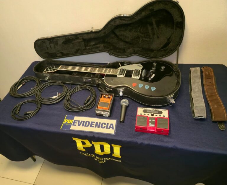 Detienen en Talca a hombre que vendía instrumentos robados avaluados en más de $1 millón