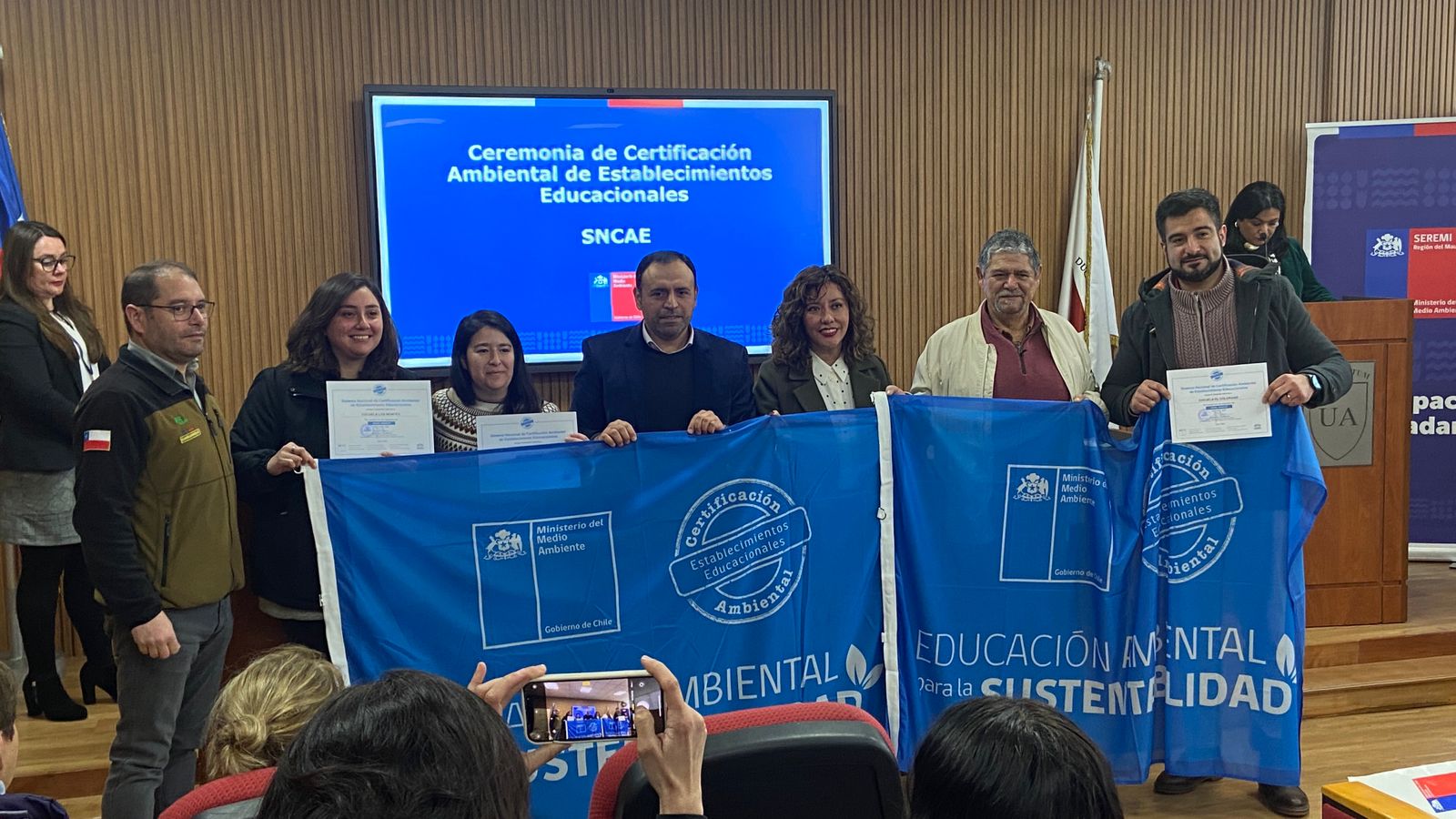 Certificación ambiental SNCAE para 9 escuelas de San Clemente