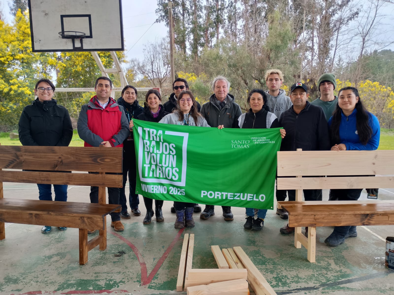 Voluntarios de Santo Tomás Talca revitalizan comunidades rurales en Portezuelo