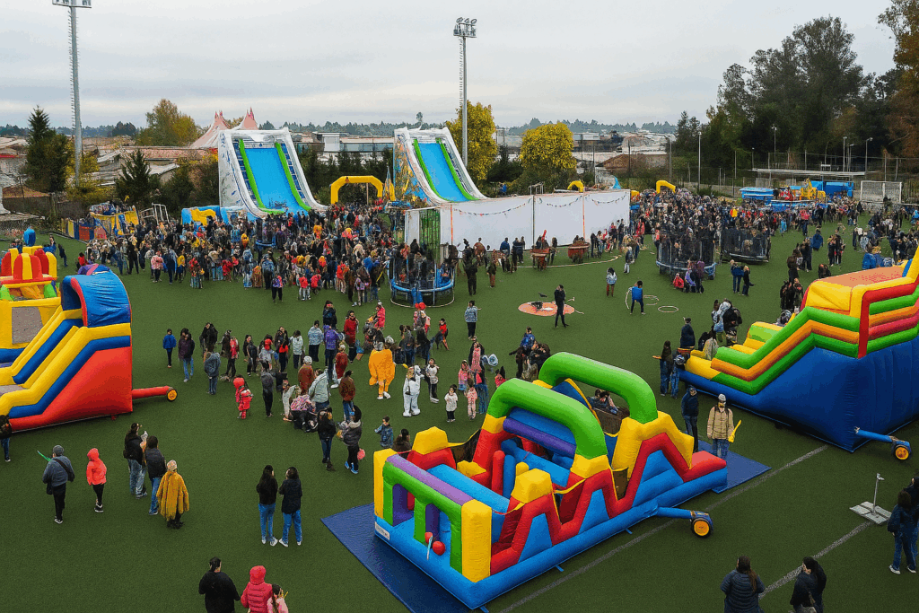 Día de la Niñez en San Clemente: Familias disfrutan con juegos y shows