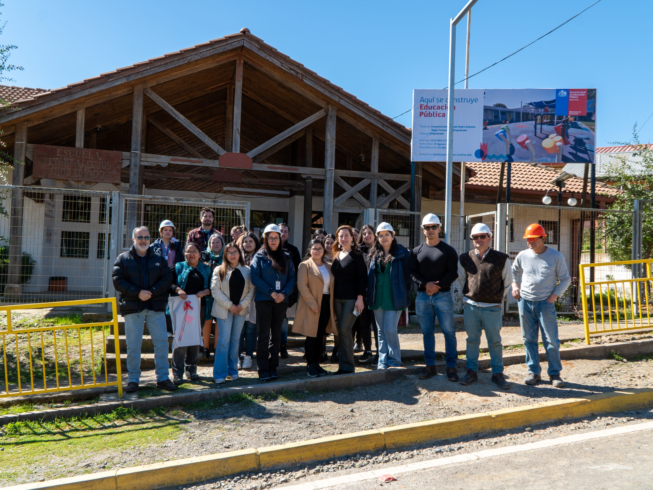 Conservación en escuela Pedro Antonio Tejos de Empedrado